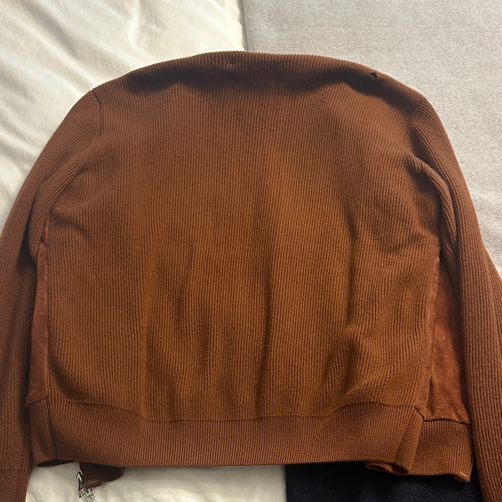Men's Rust Bomber Jacket - Picture 5 of 9